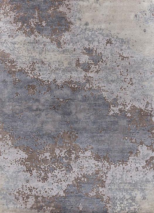 Hand-Knotted Abstract Rug