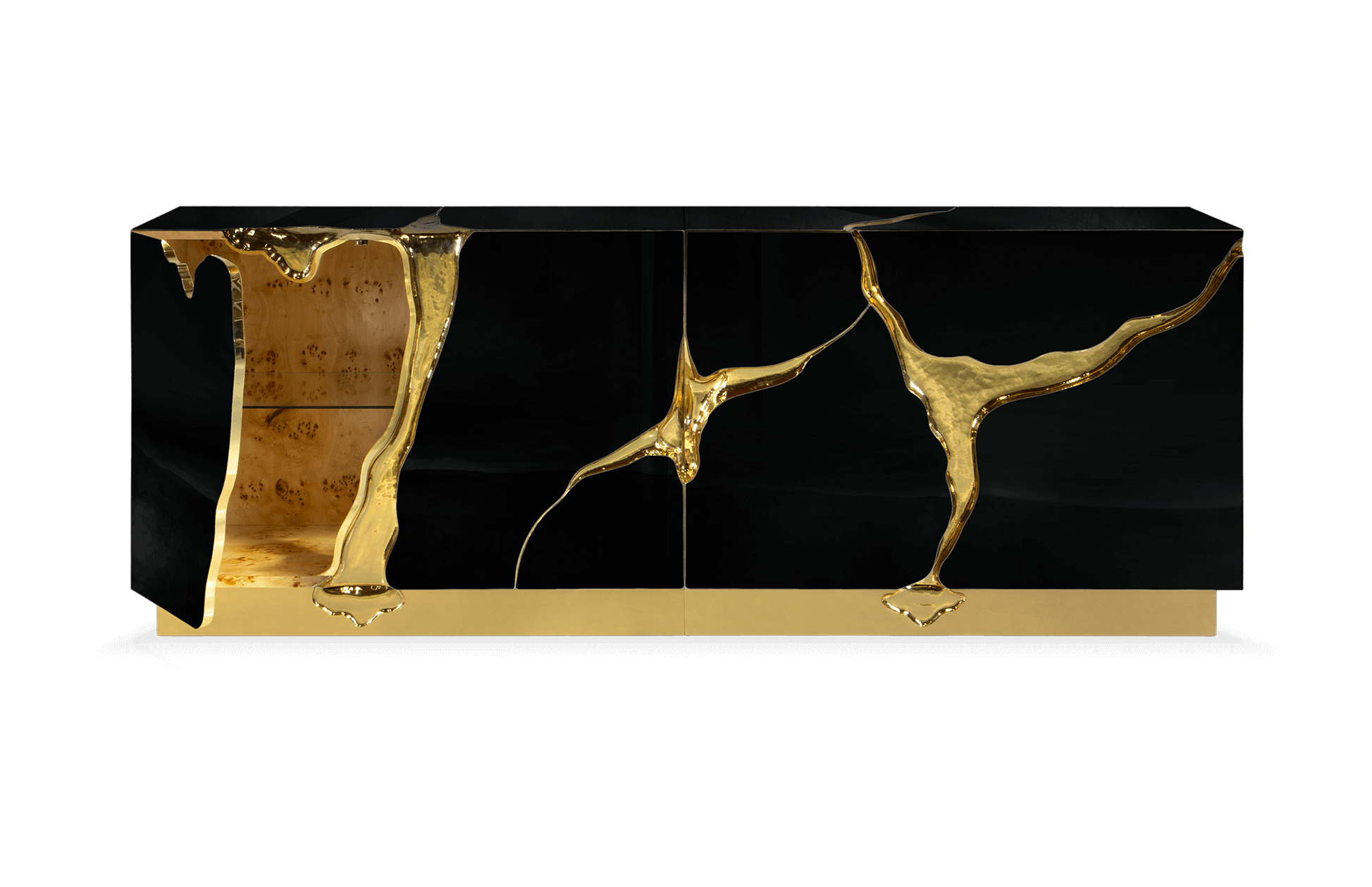 Elite Black & Gold Sideboard