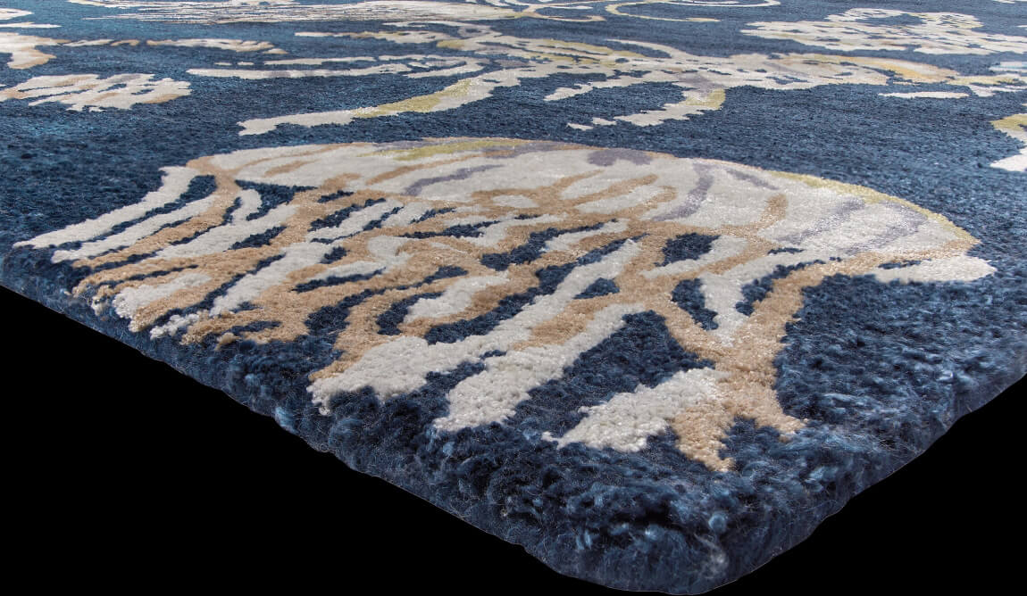Jellyfish Blue Rug