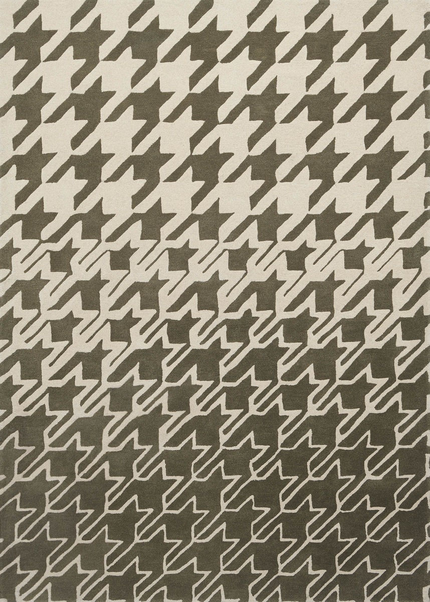 Houndstooth Grey Rug