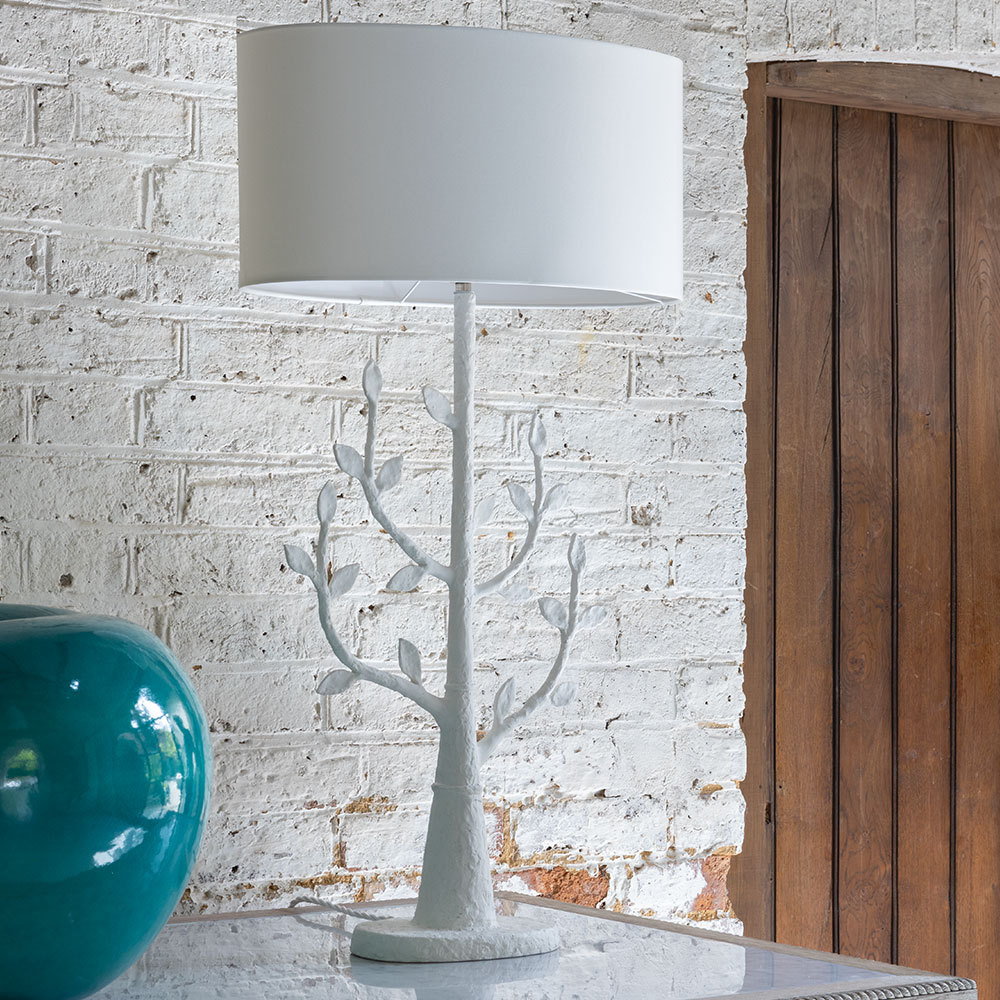 Millana Table Lamp in Chalk Finish