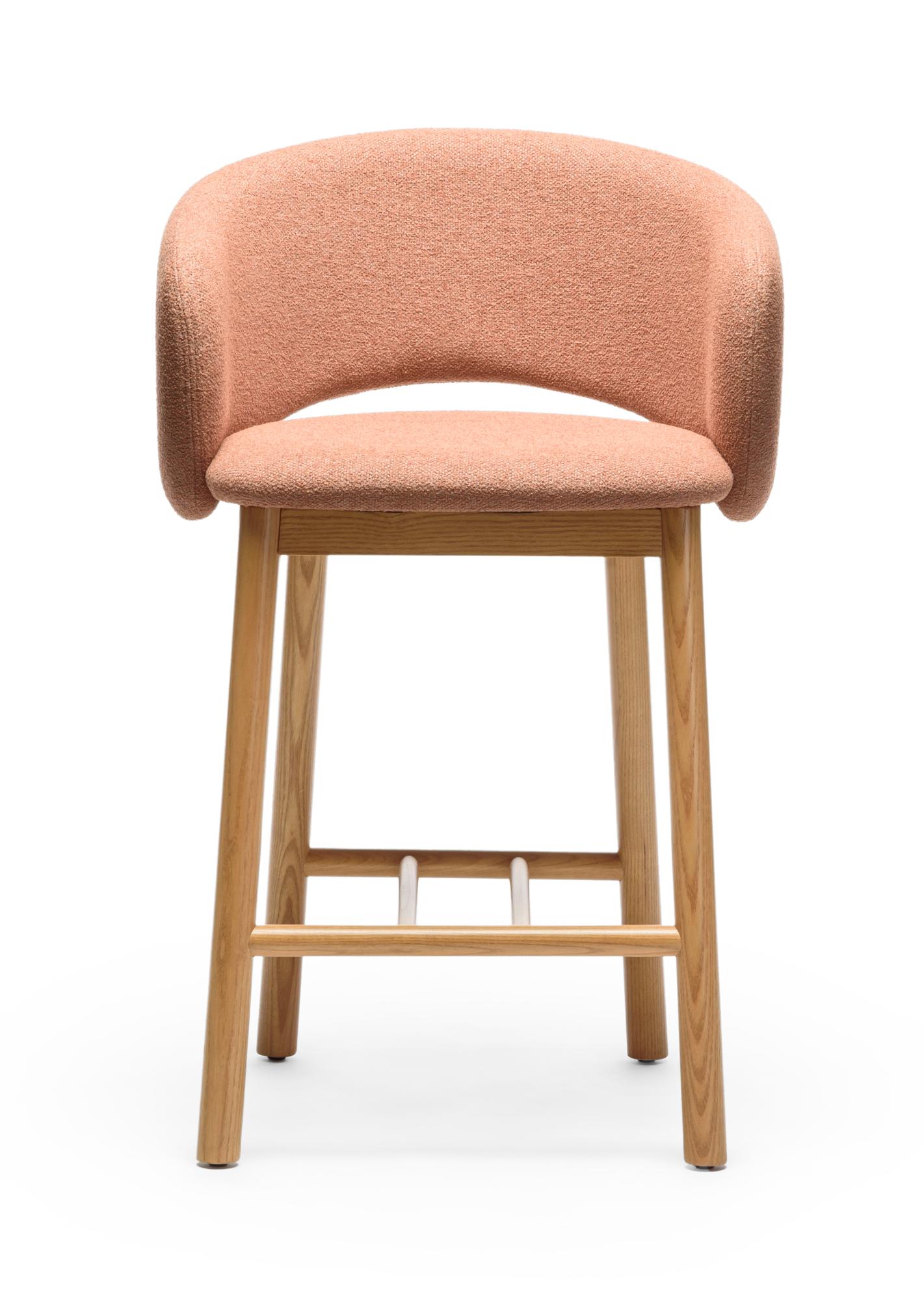 Bel Pink Terracotta Bar Stool