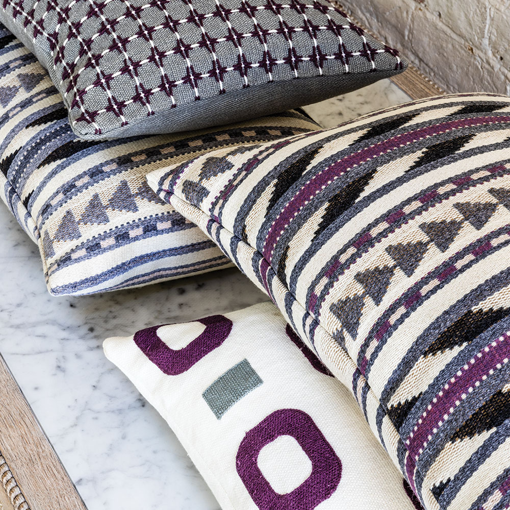 Maliana Aubergine 50 × 35 Cushion