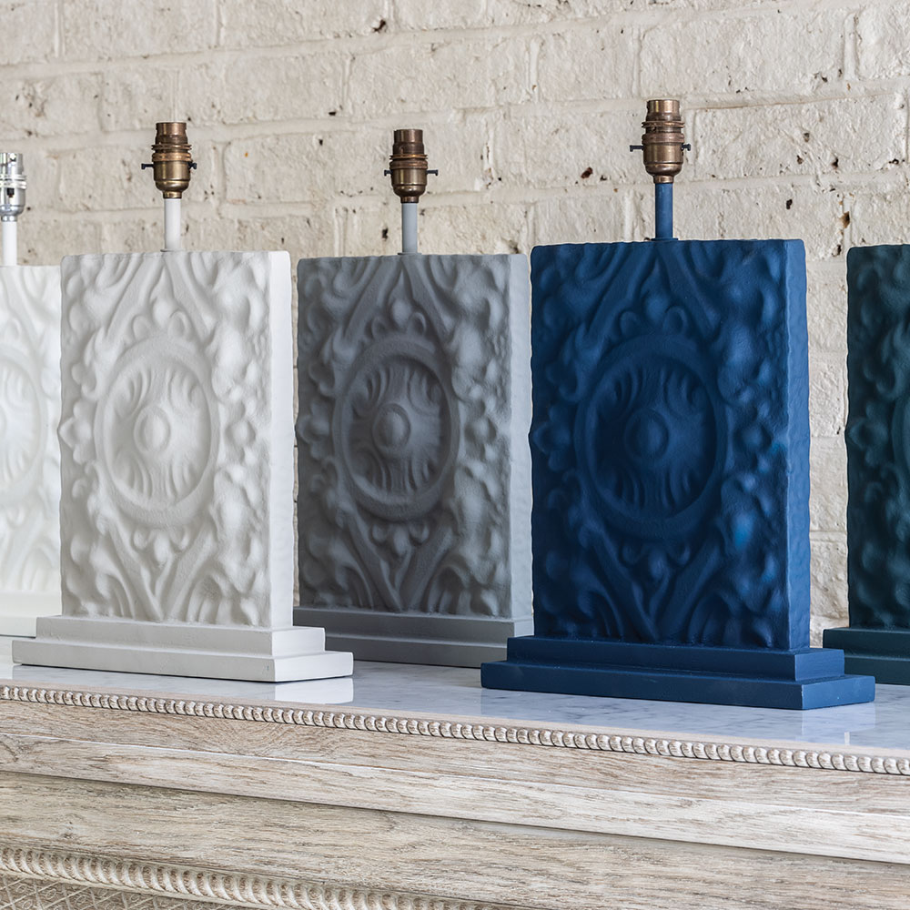 Piastrella Table Lamp in Willie's Blue