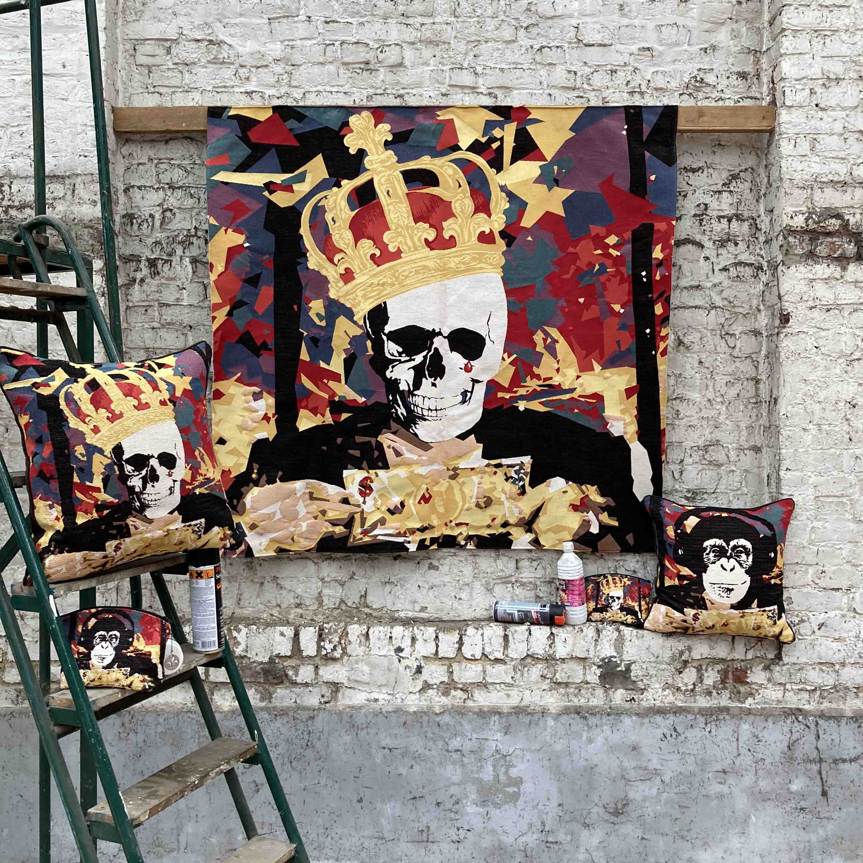 Skeleton Rider Tapestry