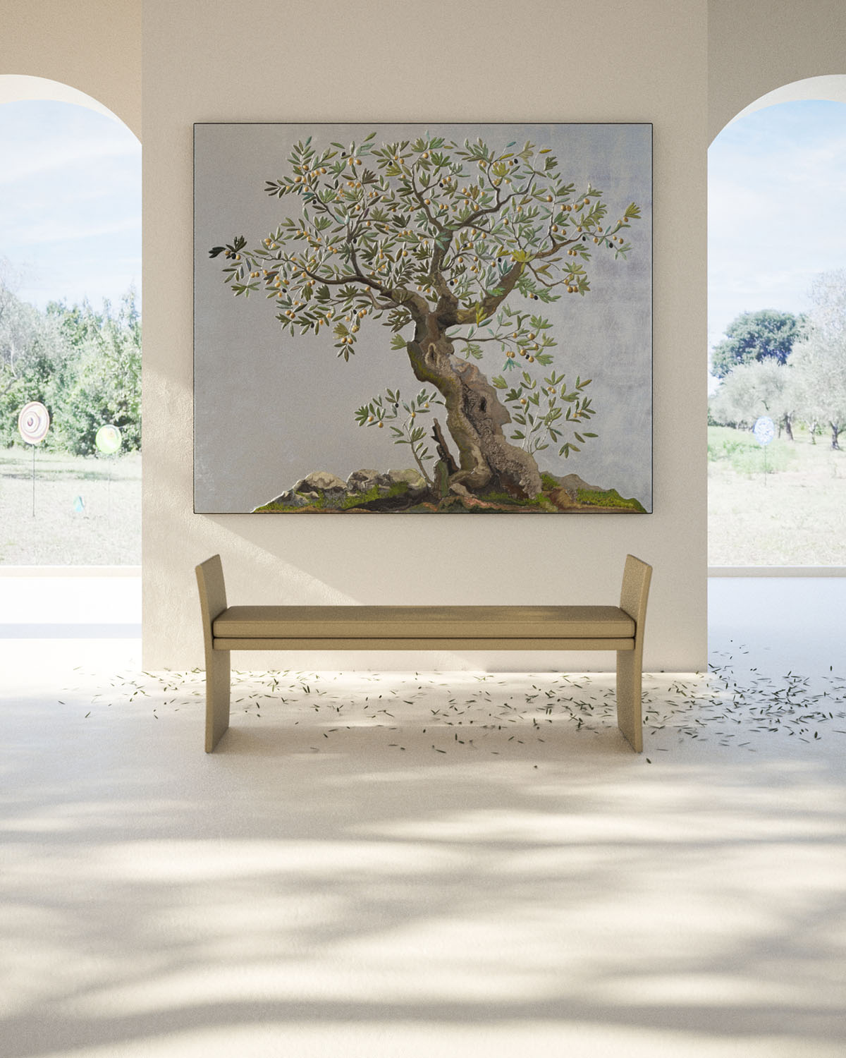 Anita Sculptural Bench