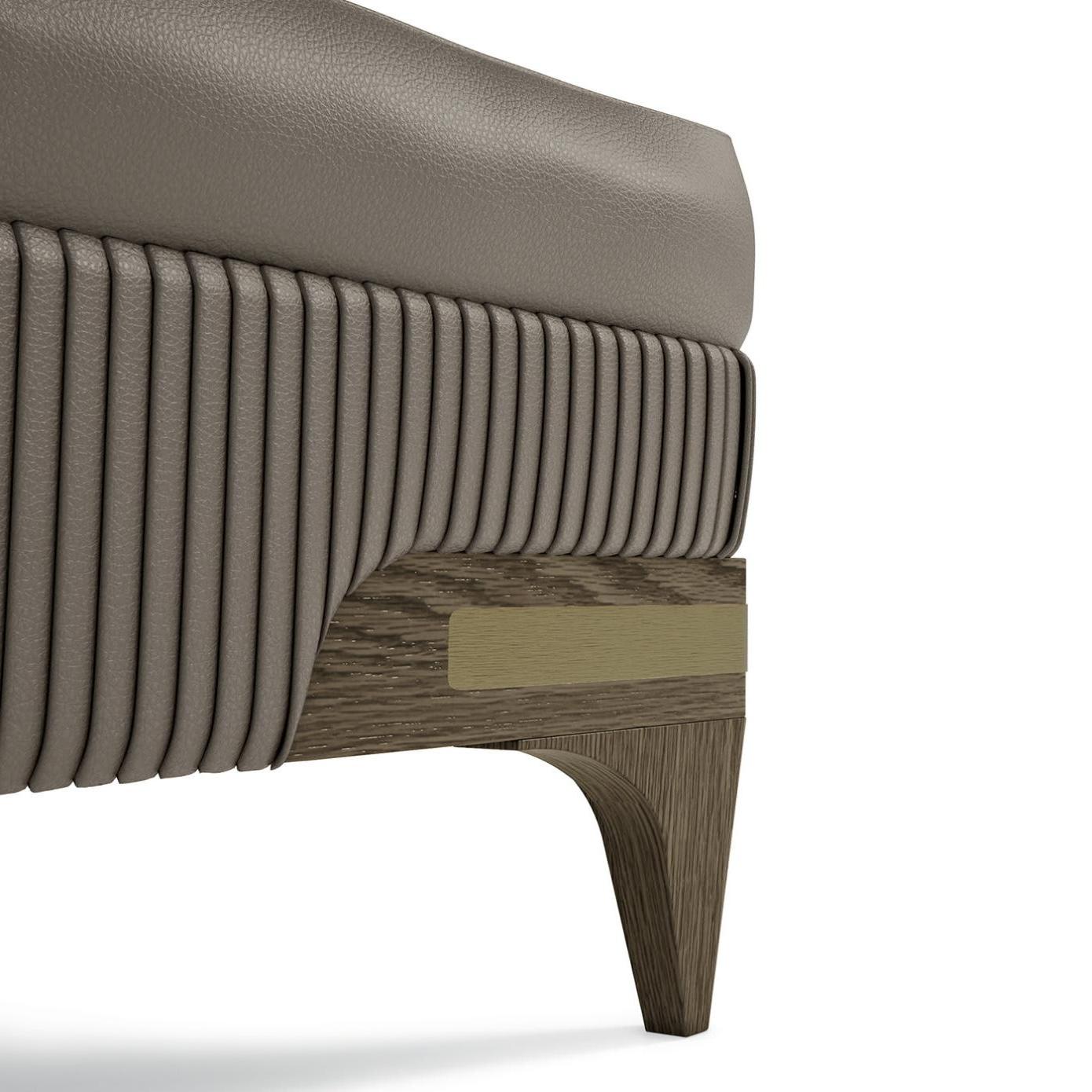 Artisan Leather Pouf