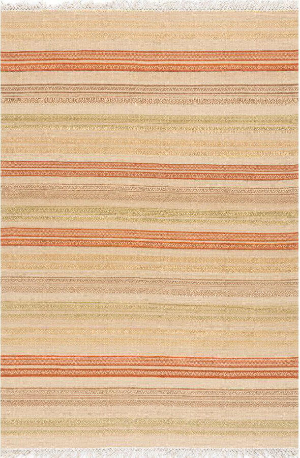Wool Flat Weave Kilim Stripes Rug Col. 3