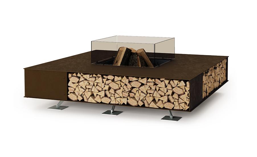 Toast Fire Pit | Finishing: Vintage Brown | Dimensions: 160 x 160 cm