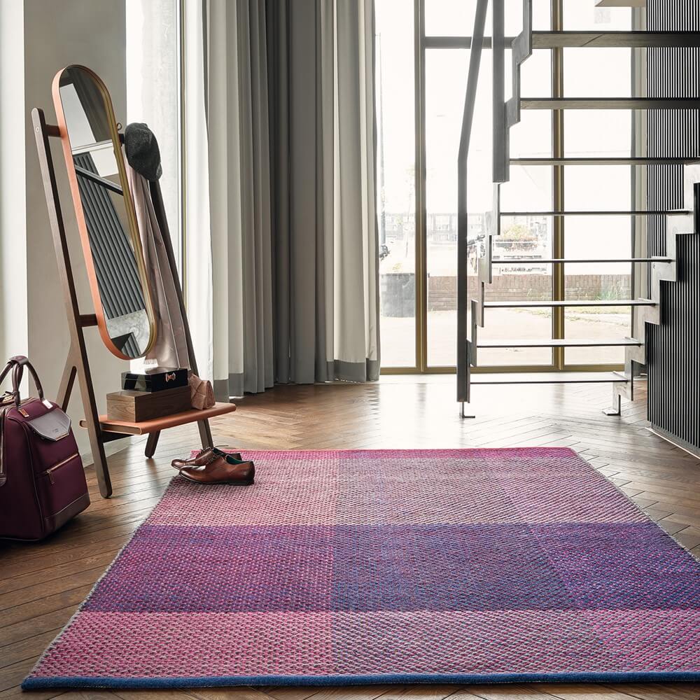 Check Burgundy 56400 Rug | Size: 170 x 240 cm
