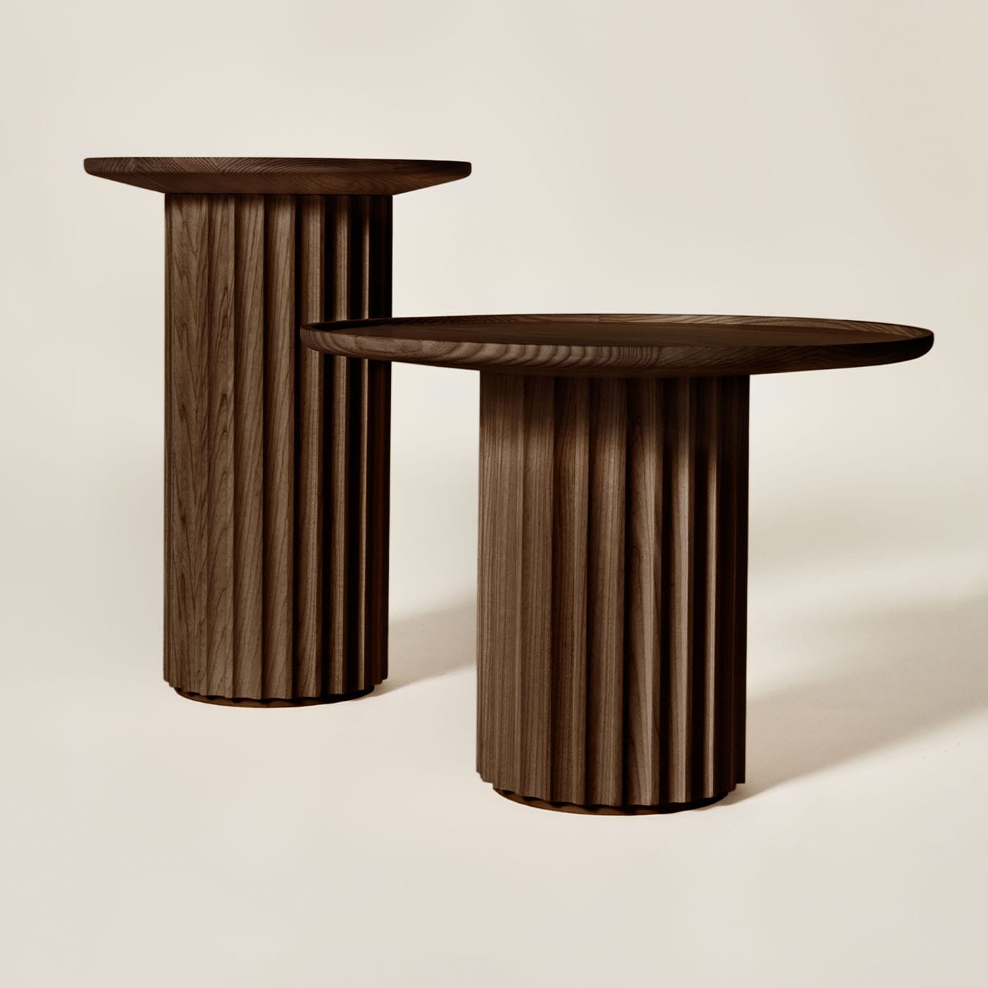 Capitello Exquisite Brown Side Table Made in Italy