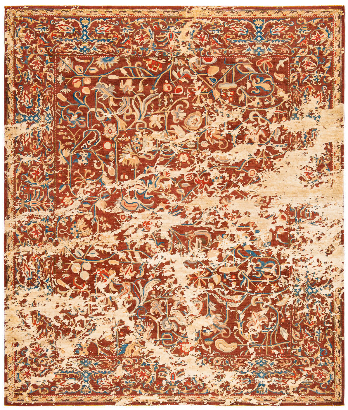 Gulfarang Bond Beige Silk Rug