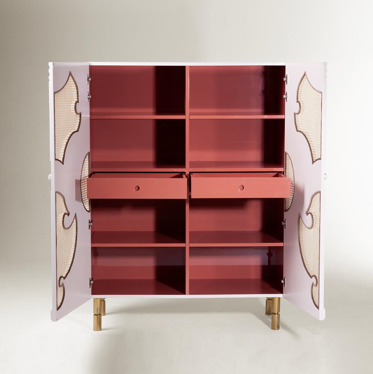 Traje De Luces Handcrafted Bar Cabinet
