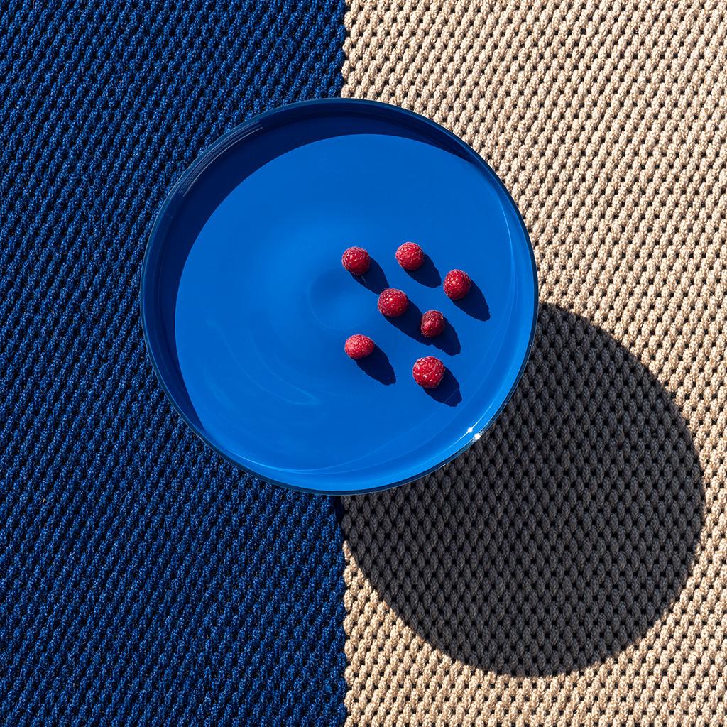 Deck Electric Blue Outdoor Rug