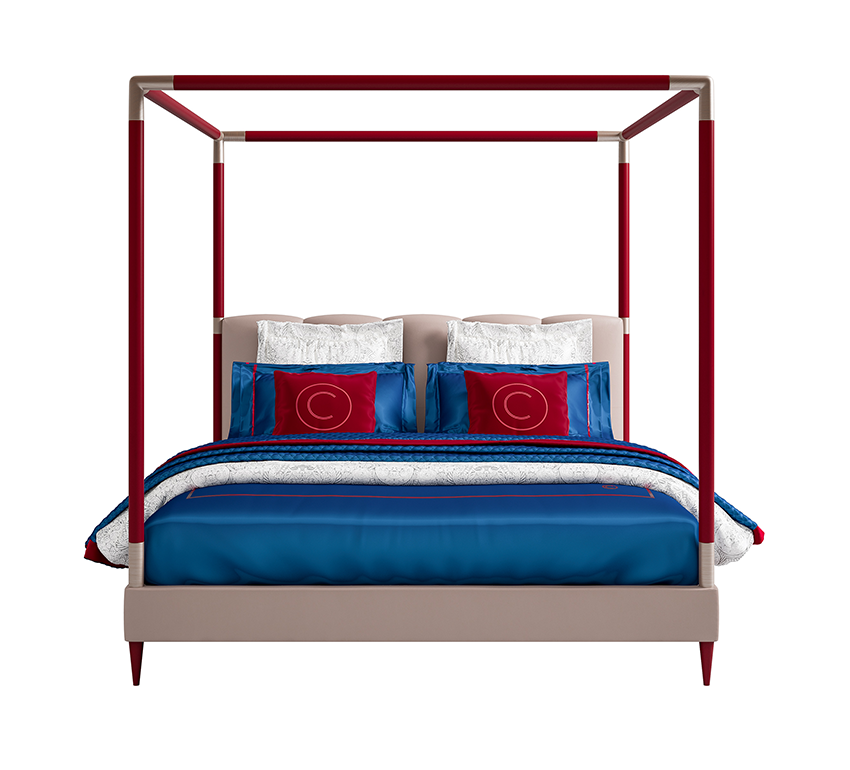 Luxurious Italian Bed with Canopy | Mattress Size: 200 x 200 cm