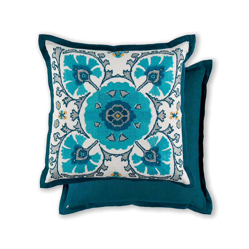 Alexi Peacock 50 × 50 Cushion