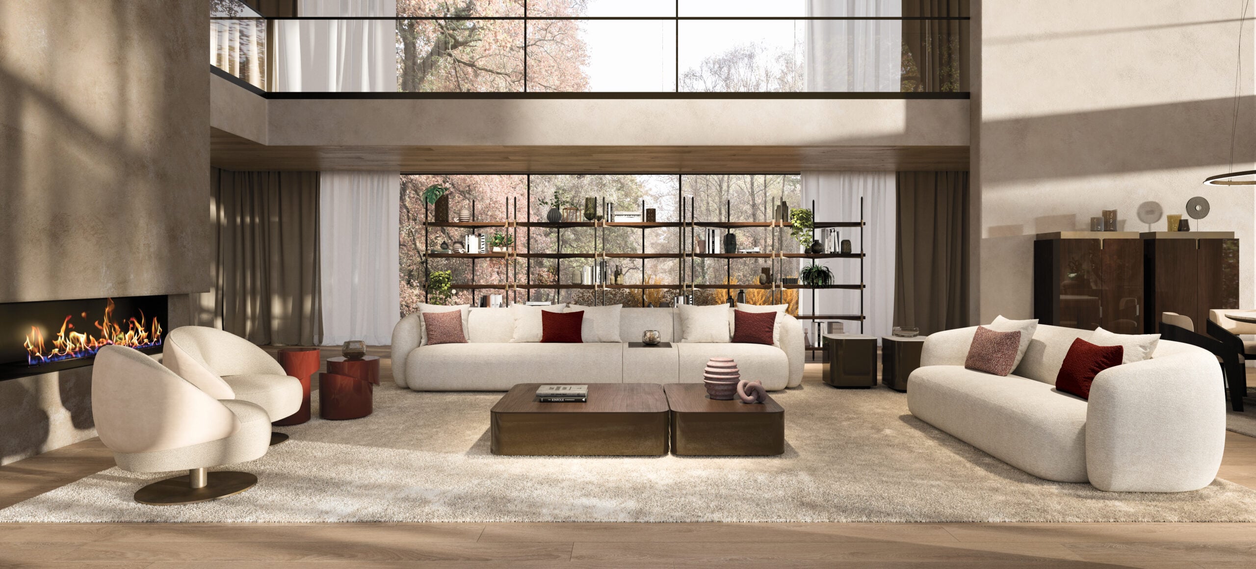 Italian Fixed Sofa