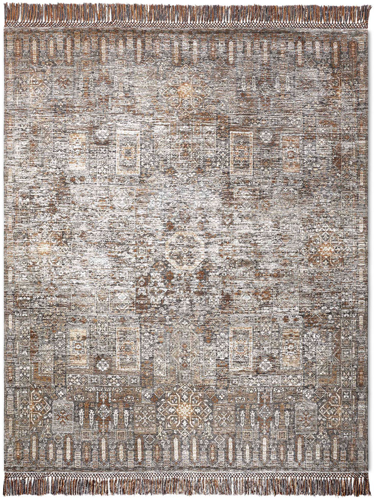 Agra Charcoal Handmade Luxury Rug