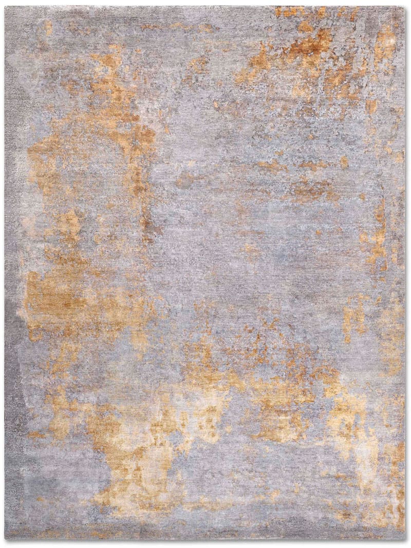 Stereo Grey / Gold Luxury Hand-Knotted Rug