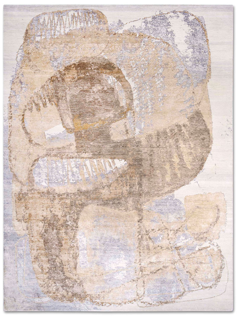 Silver Sand Luxury Hand-Knotted Rug