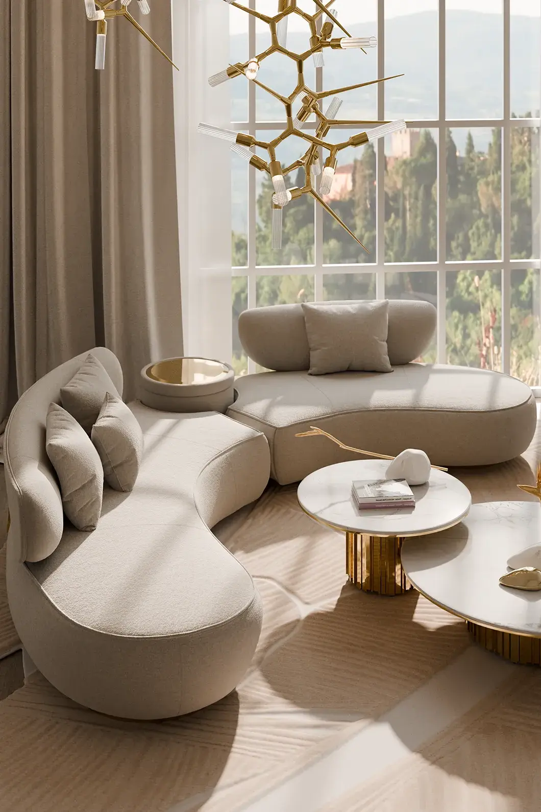Grid Circular Sofa - 3