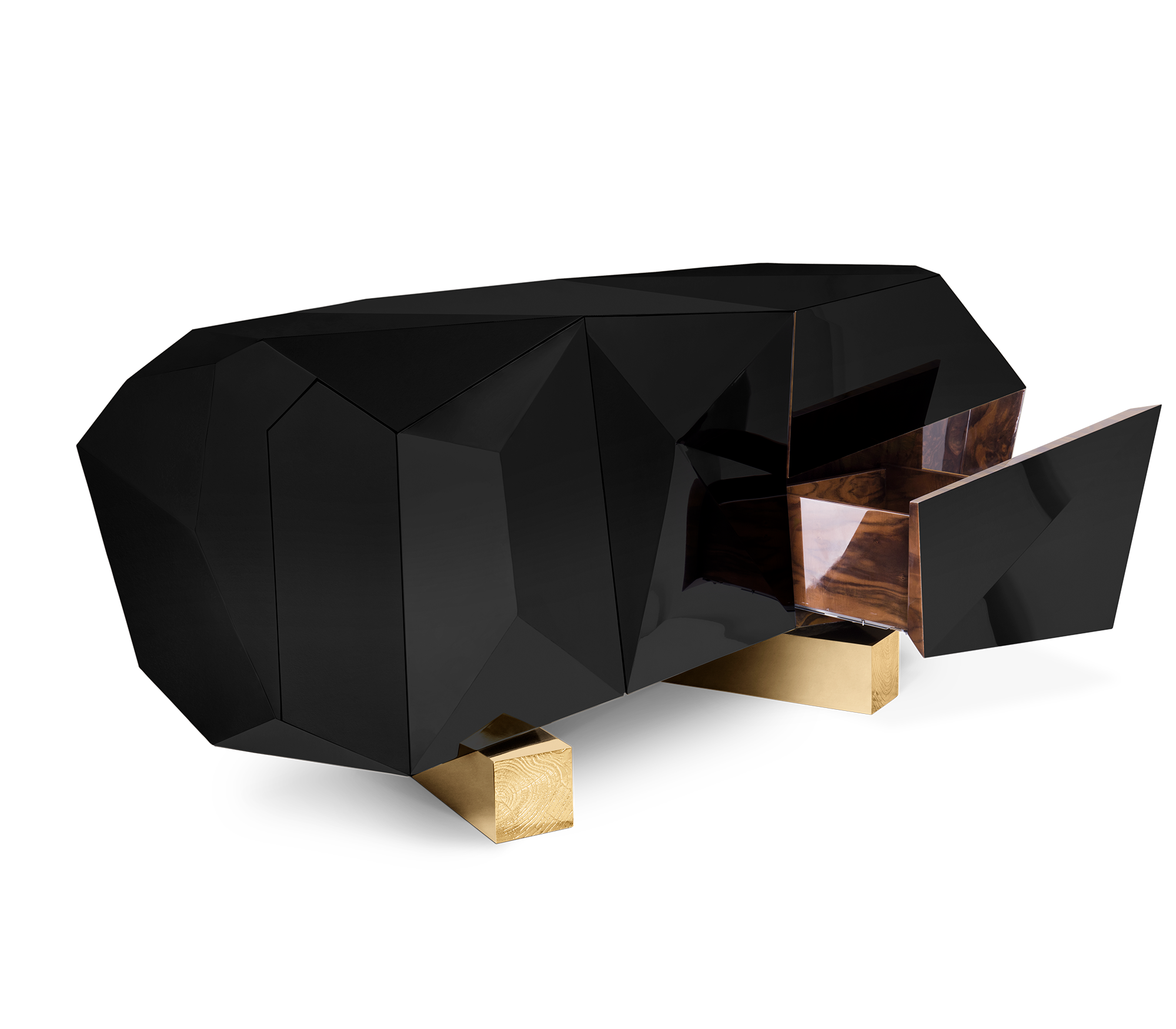 Prism 2 Black Designer Sideboard