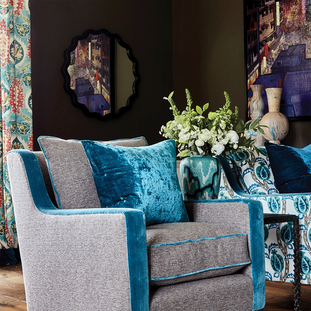 Paddy - Peacock 50 × 50 Cushion