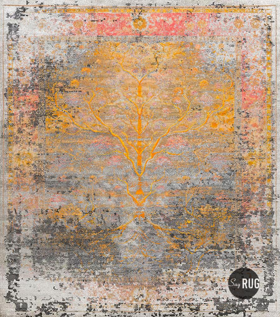 Faded Tree Rug | Size: 400 x 400 cm