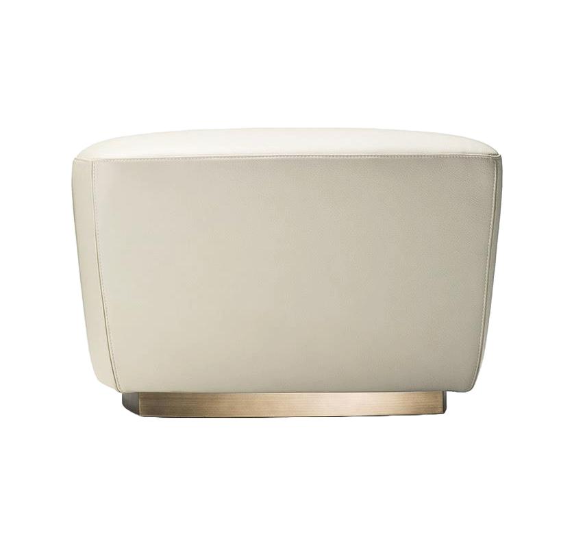 Bronze-Base Pouff
