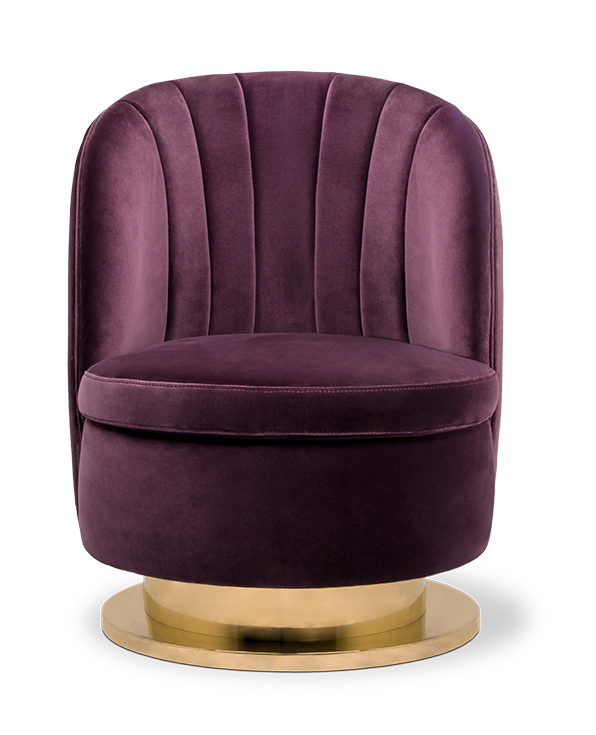 Gavin Purple Single Sofa