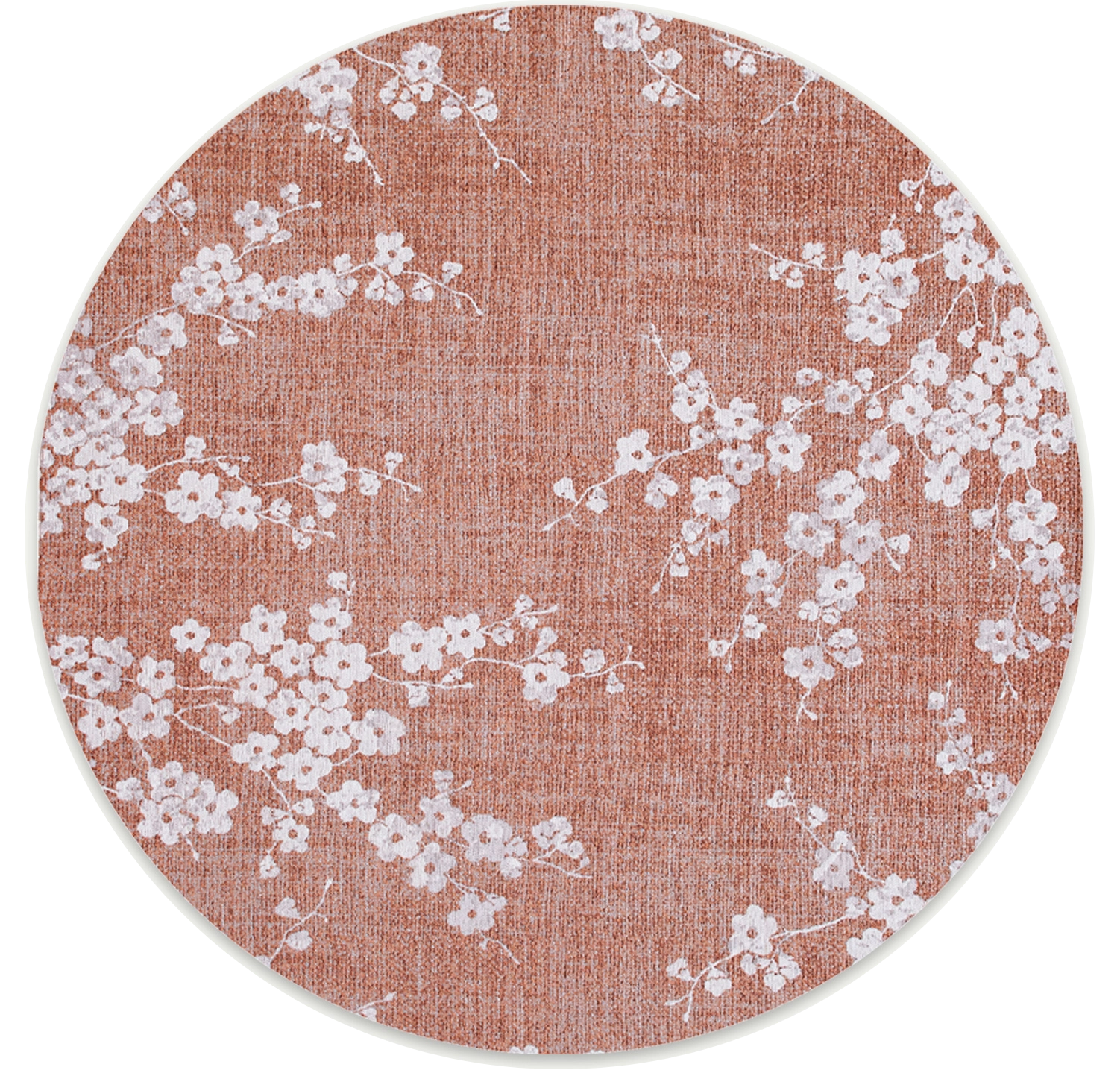 Copper Pink 9371 Round Rug
