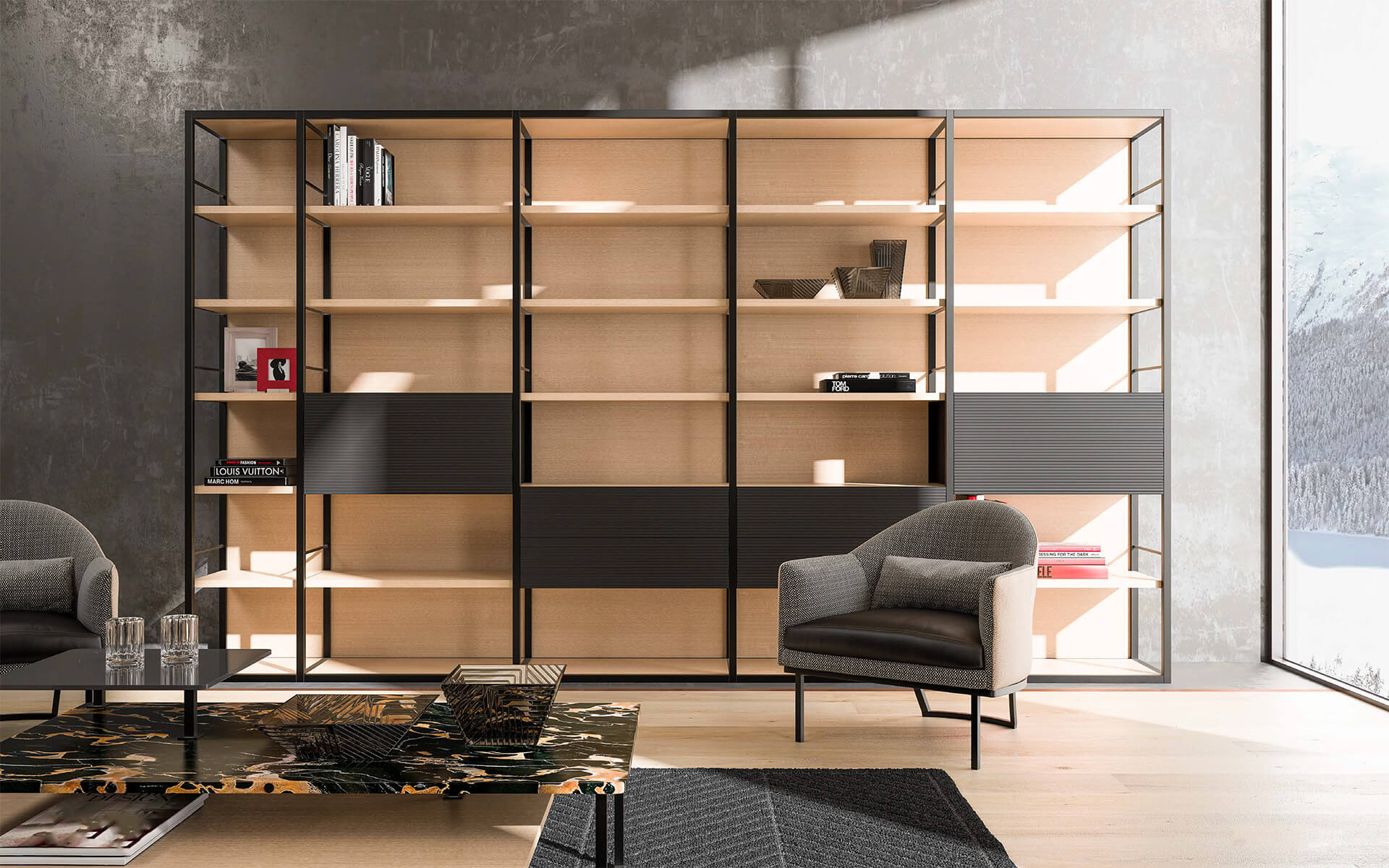 Modular Italian Bookcase