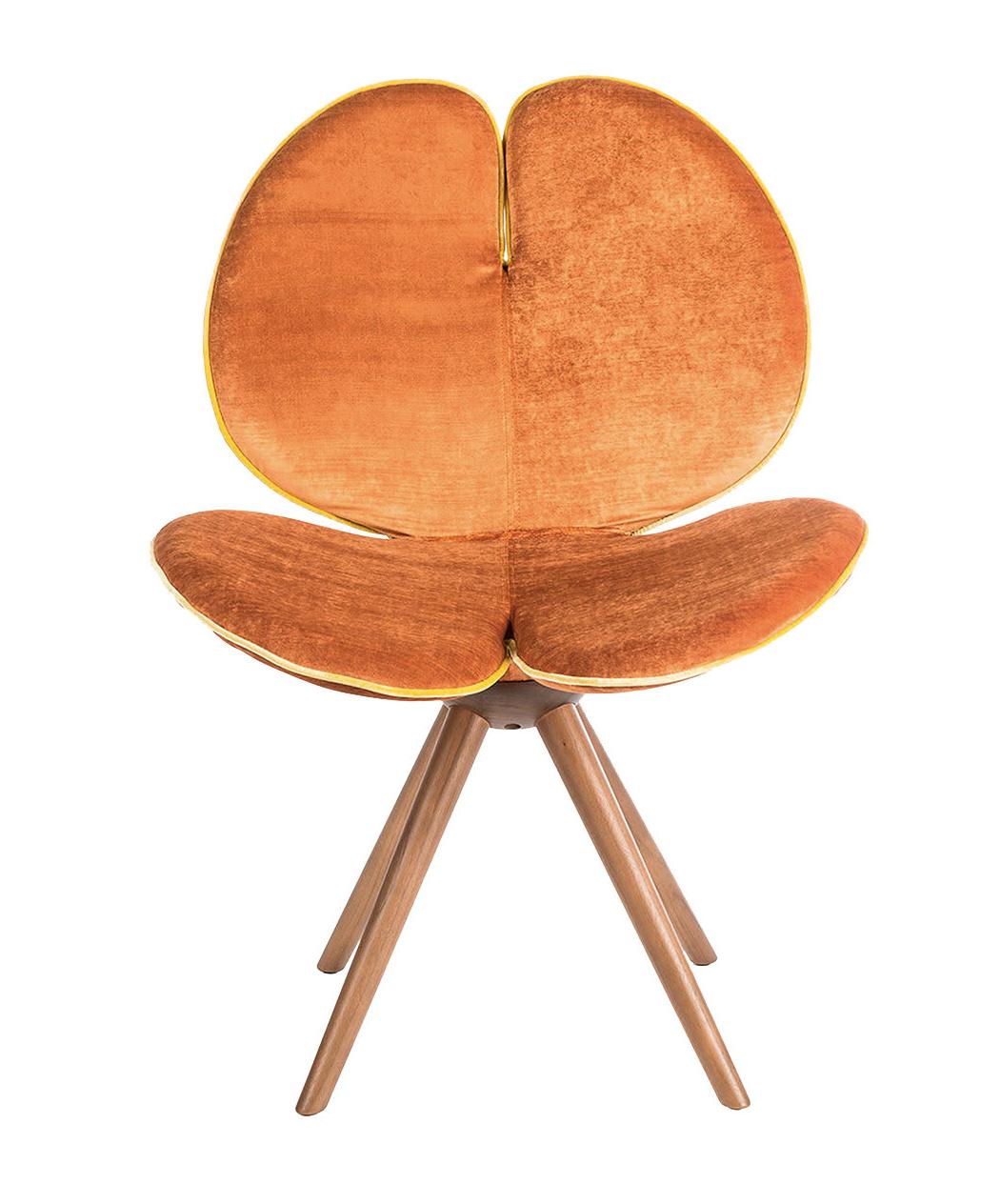 Pansè Orange Finish Chair