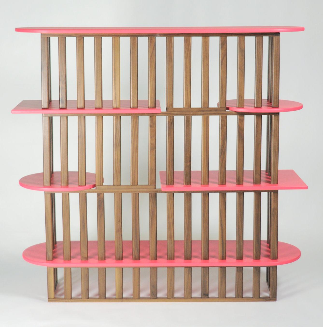 Pink Four-Tier Bookcase
