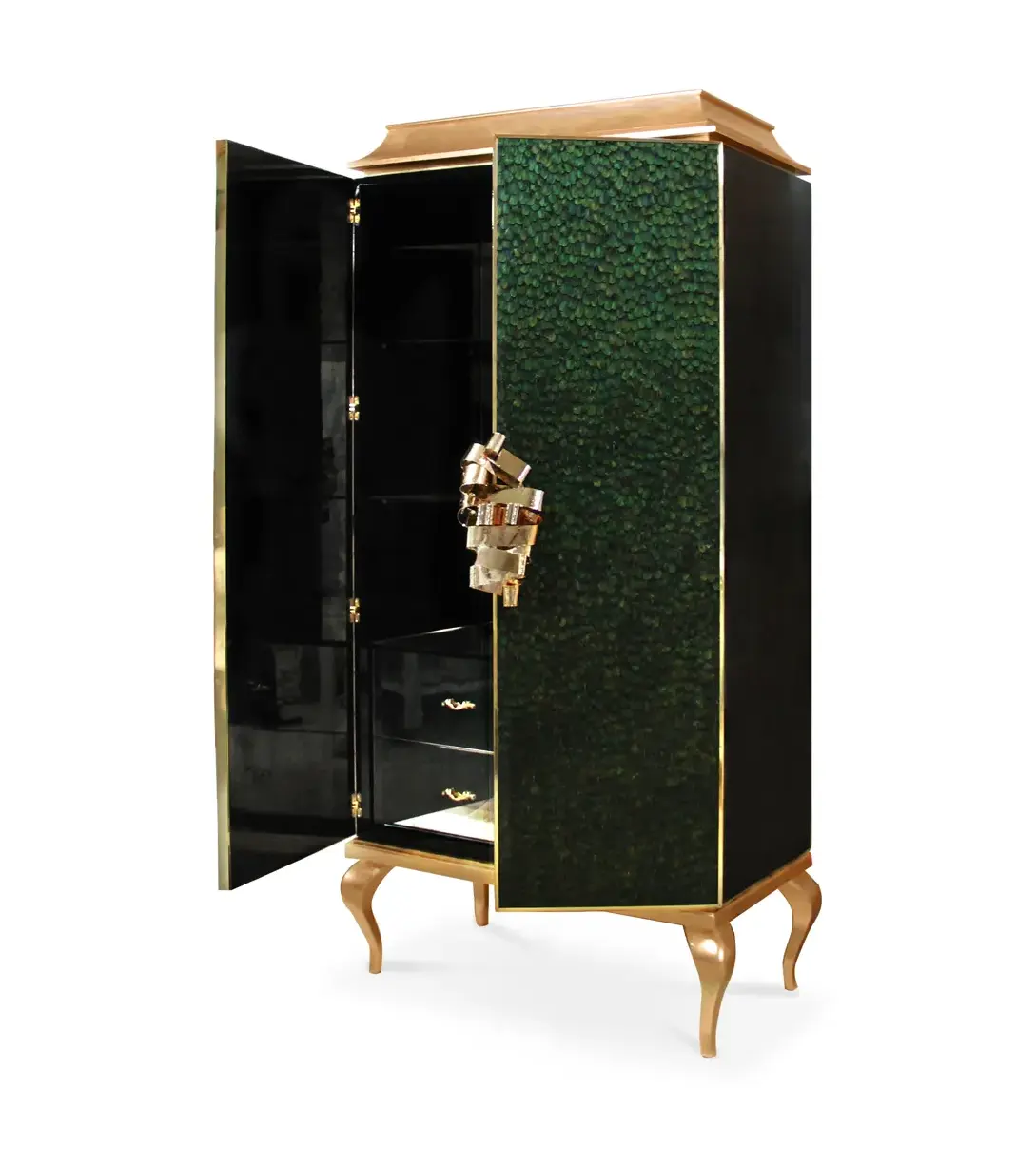Mirage Peacock Feather Armoire