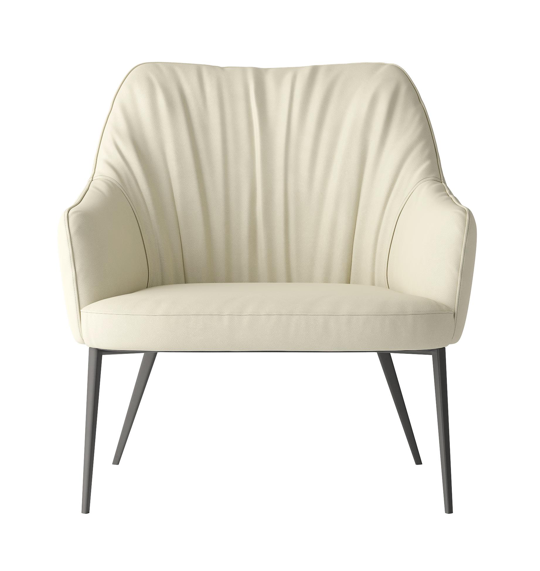 Agata White Lounge Armchair