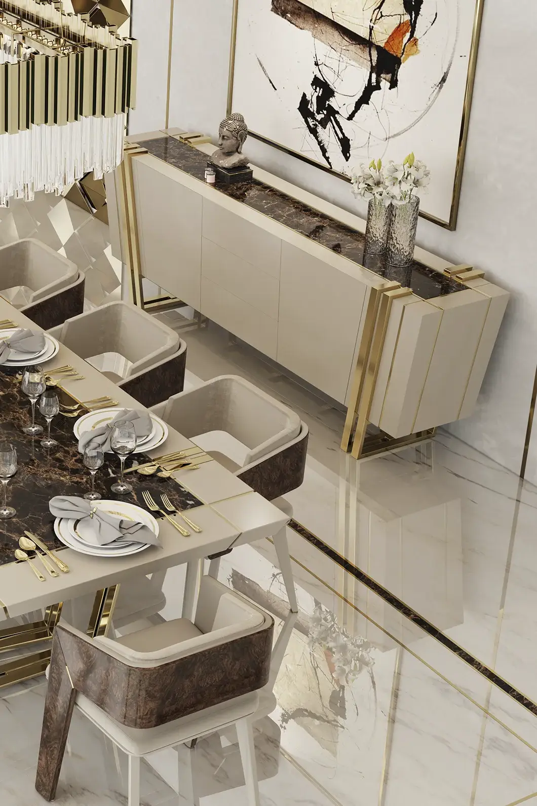 Elevate Beige Sideboard