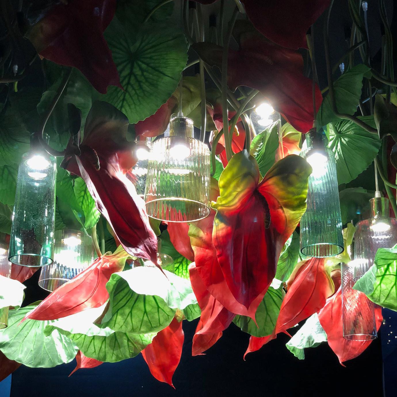 Anthurium Style Chandelier