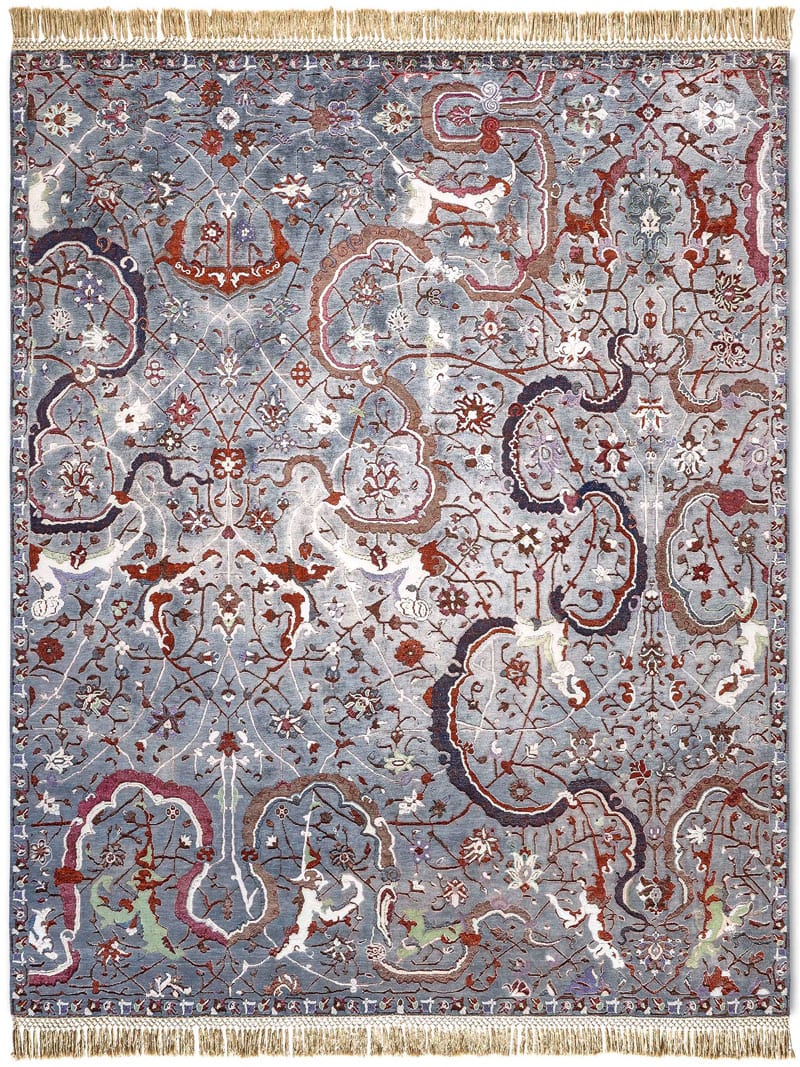 Tabriz Charcoal Luxury Rug