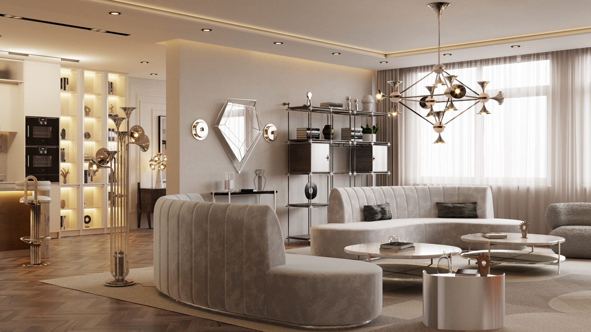 Virtuoso Diamond Suspension Lamp - 4