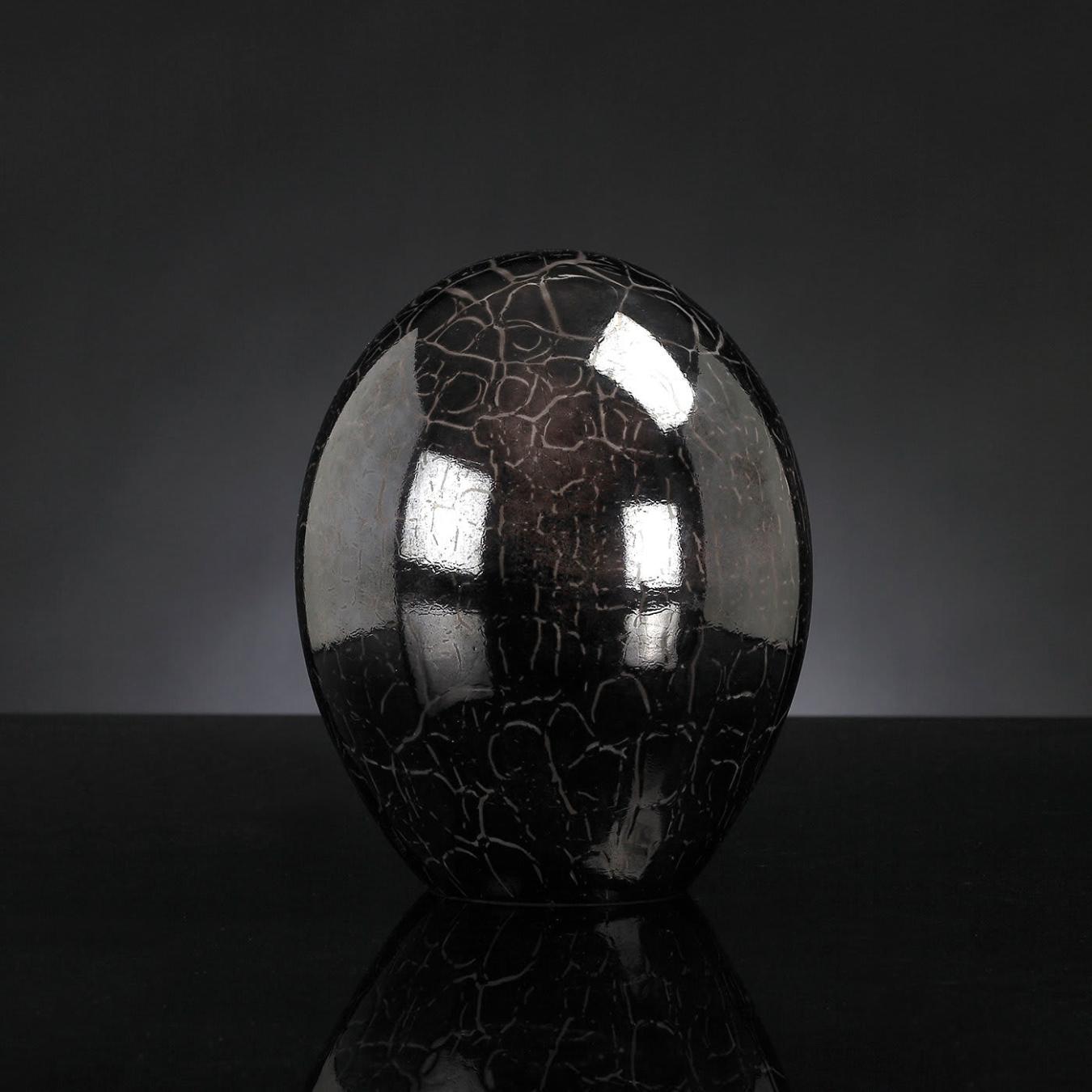 Dark Brown Crystal Egg Decor