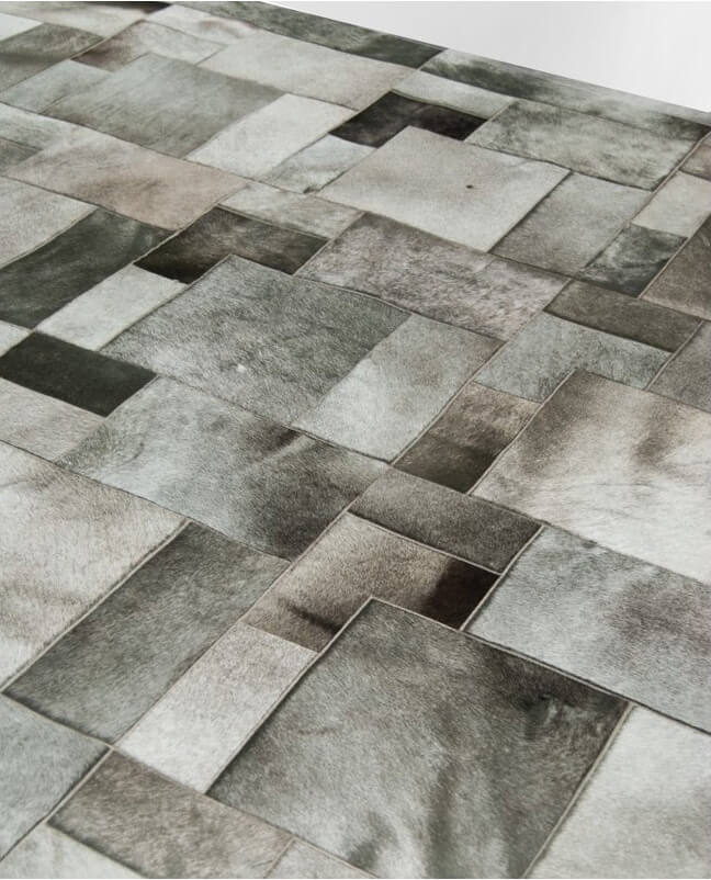 Puzzle col.10 Cowhide Rug