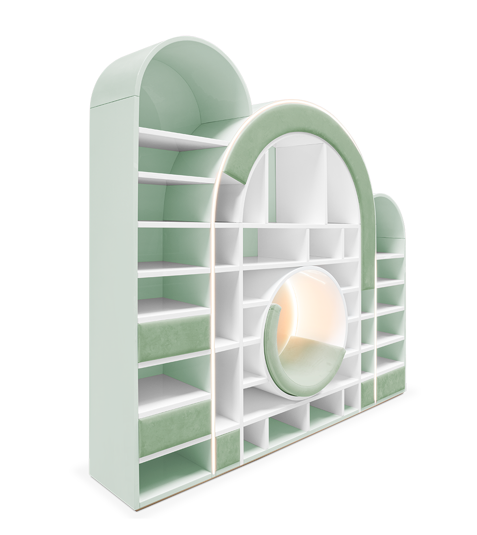 Sugar Rush Green Children's Bookcase