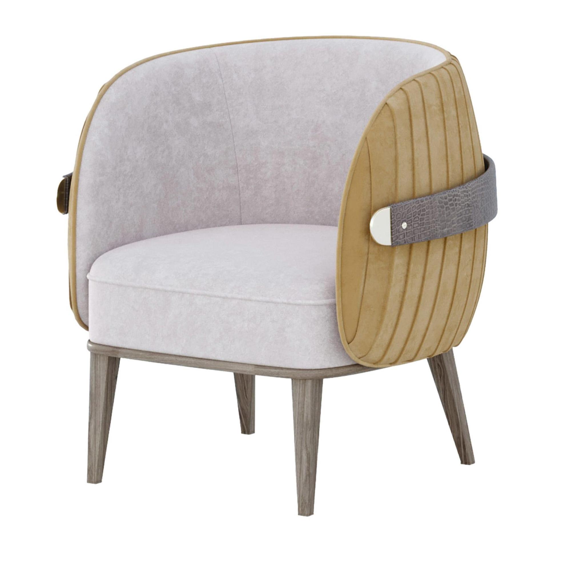 Audrey Low Beige Armchair