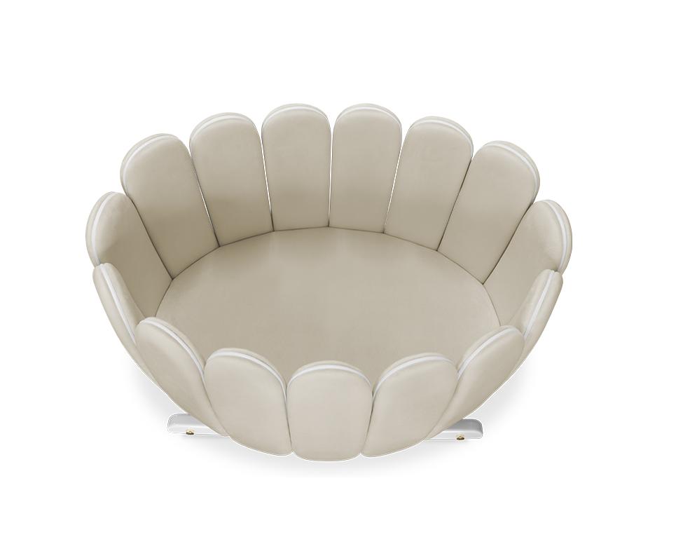 Lotus Beige Rocking Crib