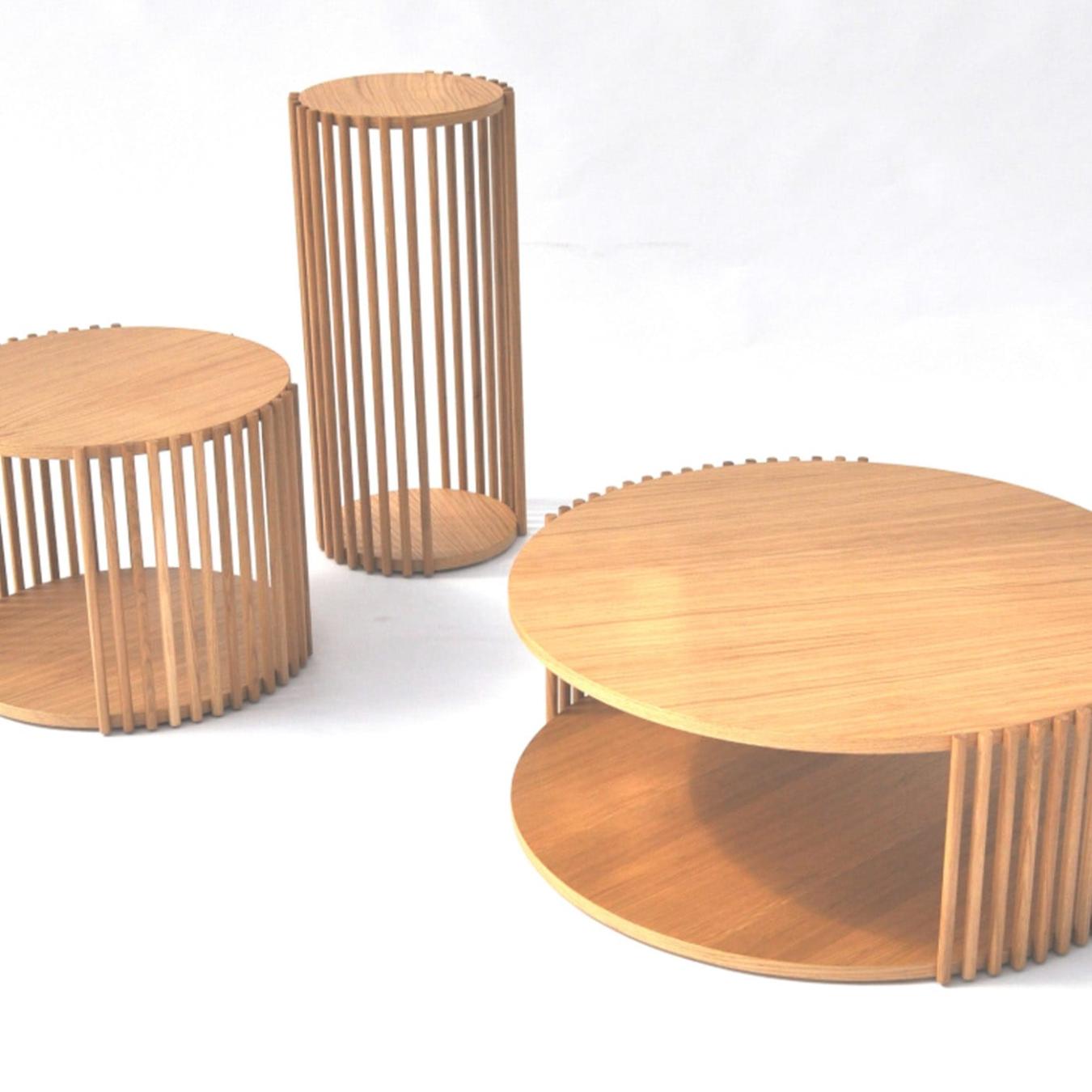 Round Premium Large Durmast Coffee Table