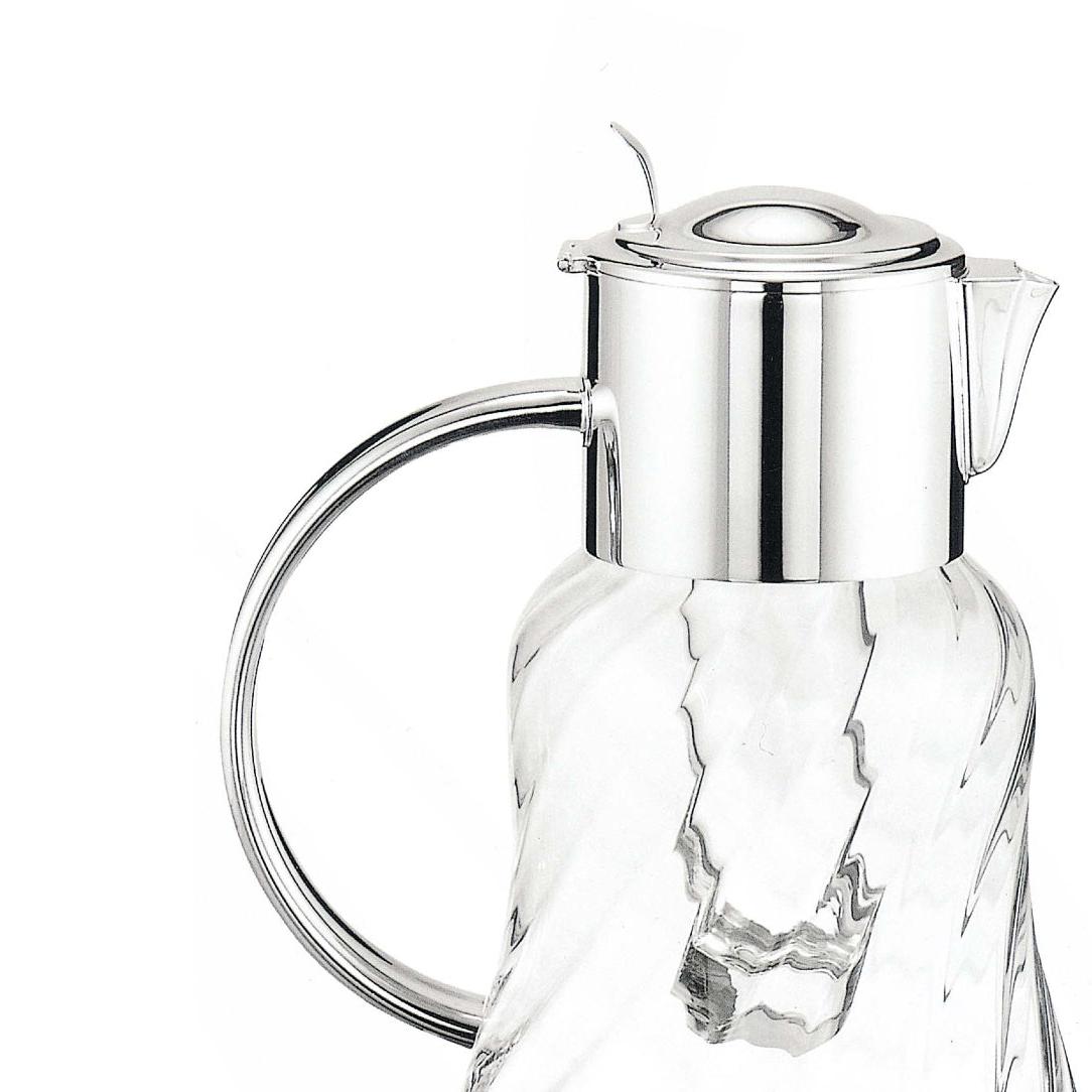 Elegant Silver Pitcher | Configuration: Glass Ice Tube