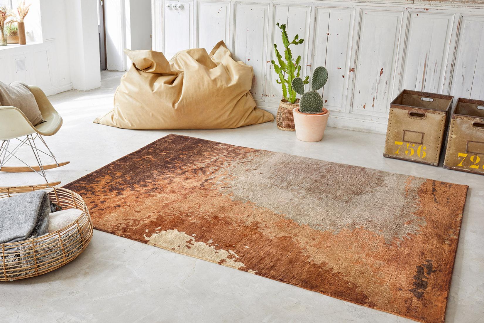 Granitee Tawny Leather Rug | Size: 200 x 300 cm