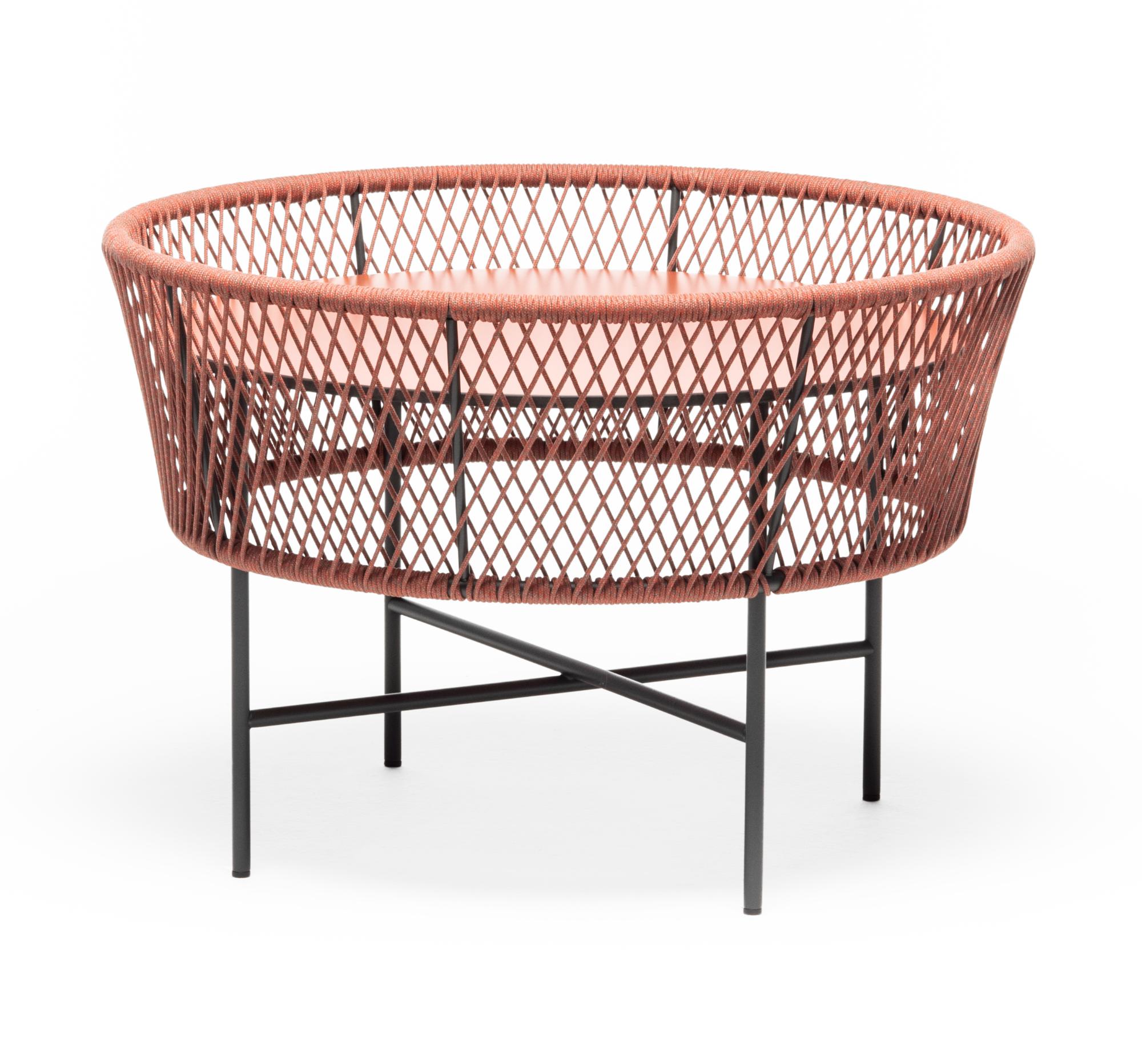 Tamburo Round Red Outdoor Coffee Table