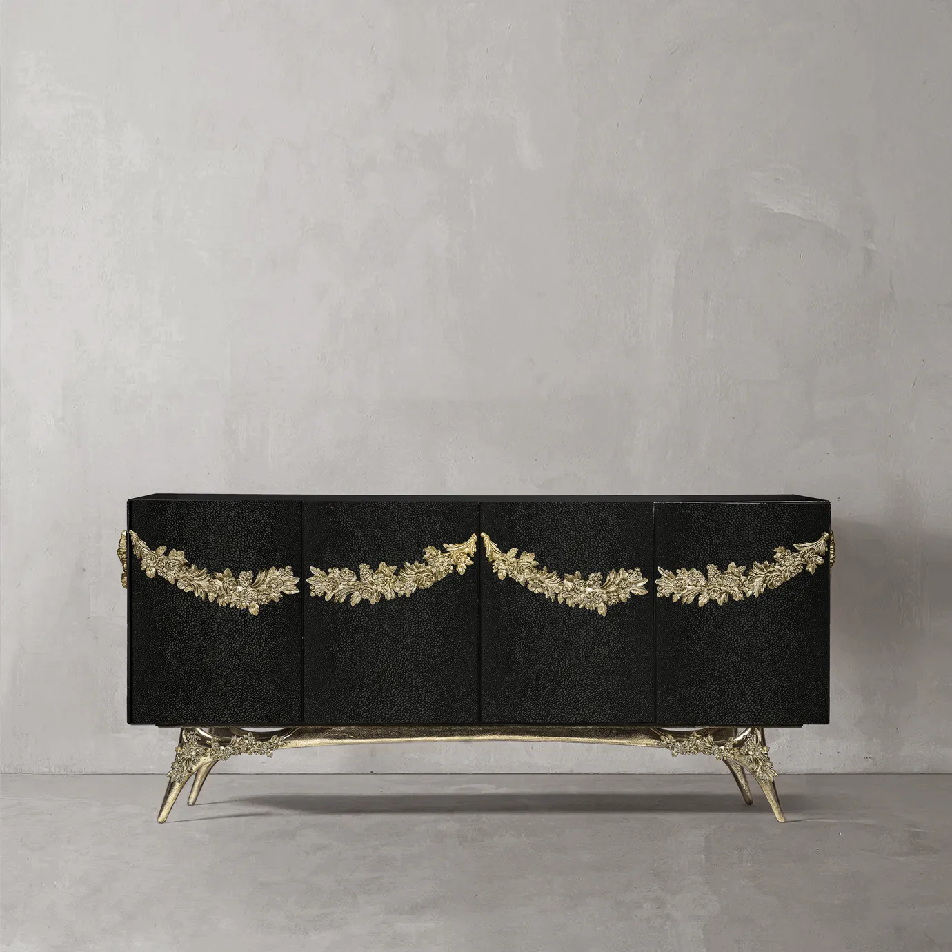 Majestica Leather Sideboard